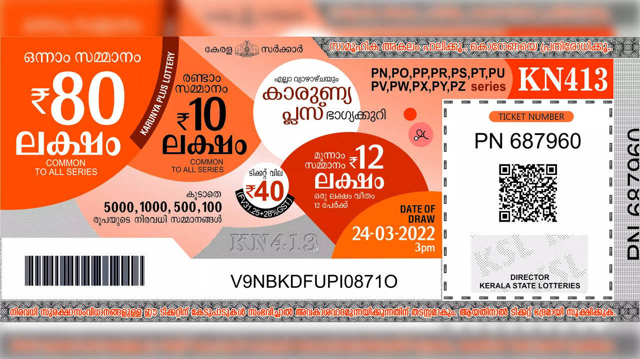 Kerala Lottery announces the drawing results for Karunya Plus KN-544 starting at 3 pm on Thursday, October 24, 2024. | Courtesy: Kerala Lottery