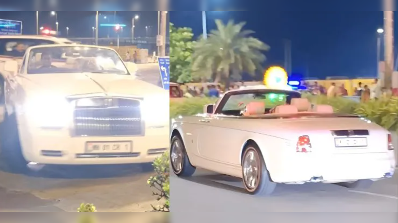 Isha and Akash Cruise Mumbai in Style with Top-Down Rolls Royce