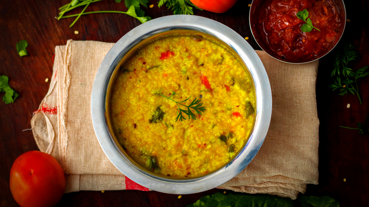 Foxtail millet khichdi for breakfast