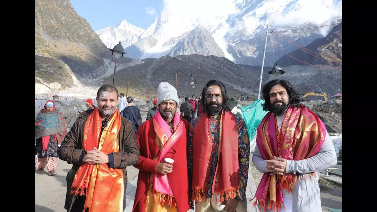 Kannappa team at Kedarnath  and Badrinath