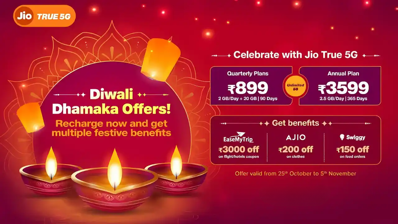 Jio Diwali Dhamaka Offer