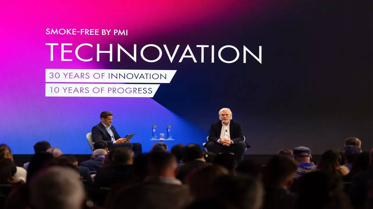 Jacek Olczak, CEO, PMI (right) in conversation at Technovation’24