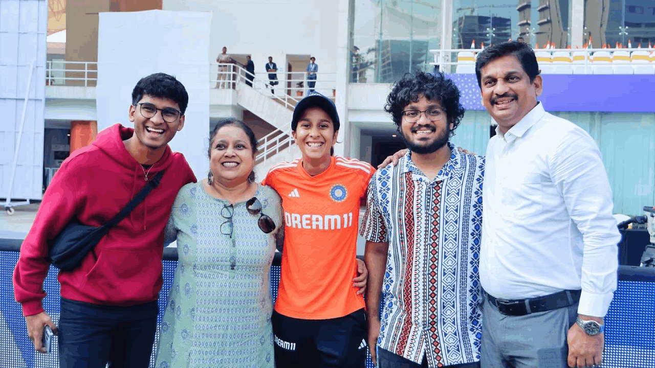 Jemimah Rodrigues family test cap