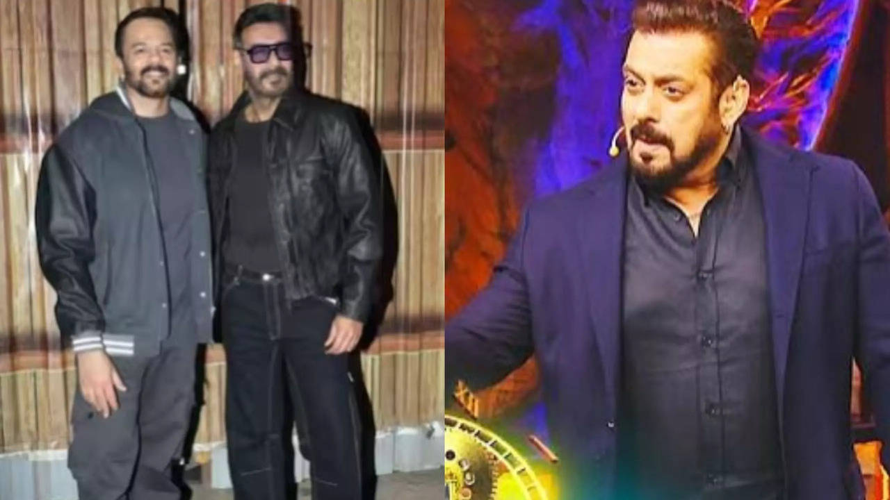 Bigg Boss 18: Salman Khan Shoots With Singham Again Team Ajay Devgn, Rohit Shetty Amid High Security`