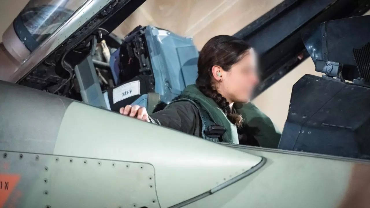 One of the photos showed a woman pilot flying the fighter jet