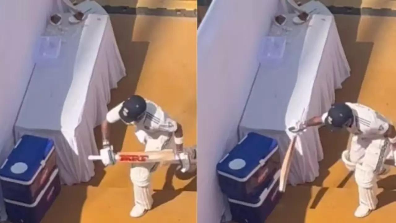 Frustrated Virat Kohli Smashes Water Boxes As Mitchell Santner Extends Horror  Run In Test Cricket: Watch