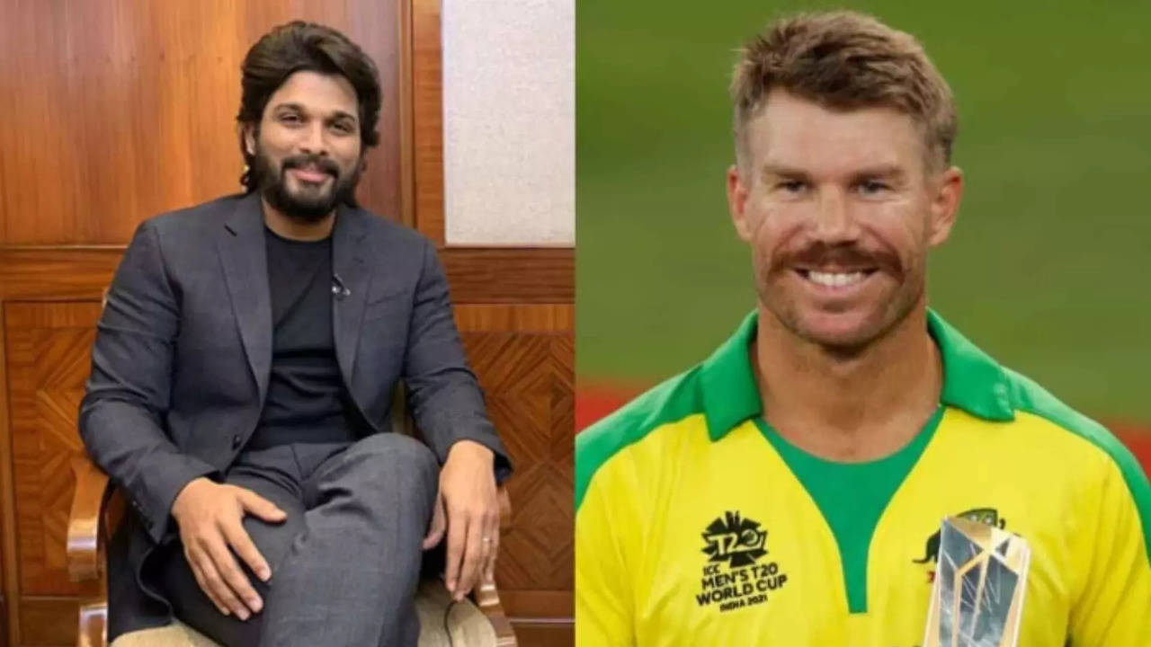 Allu Arjun David Warner