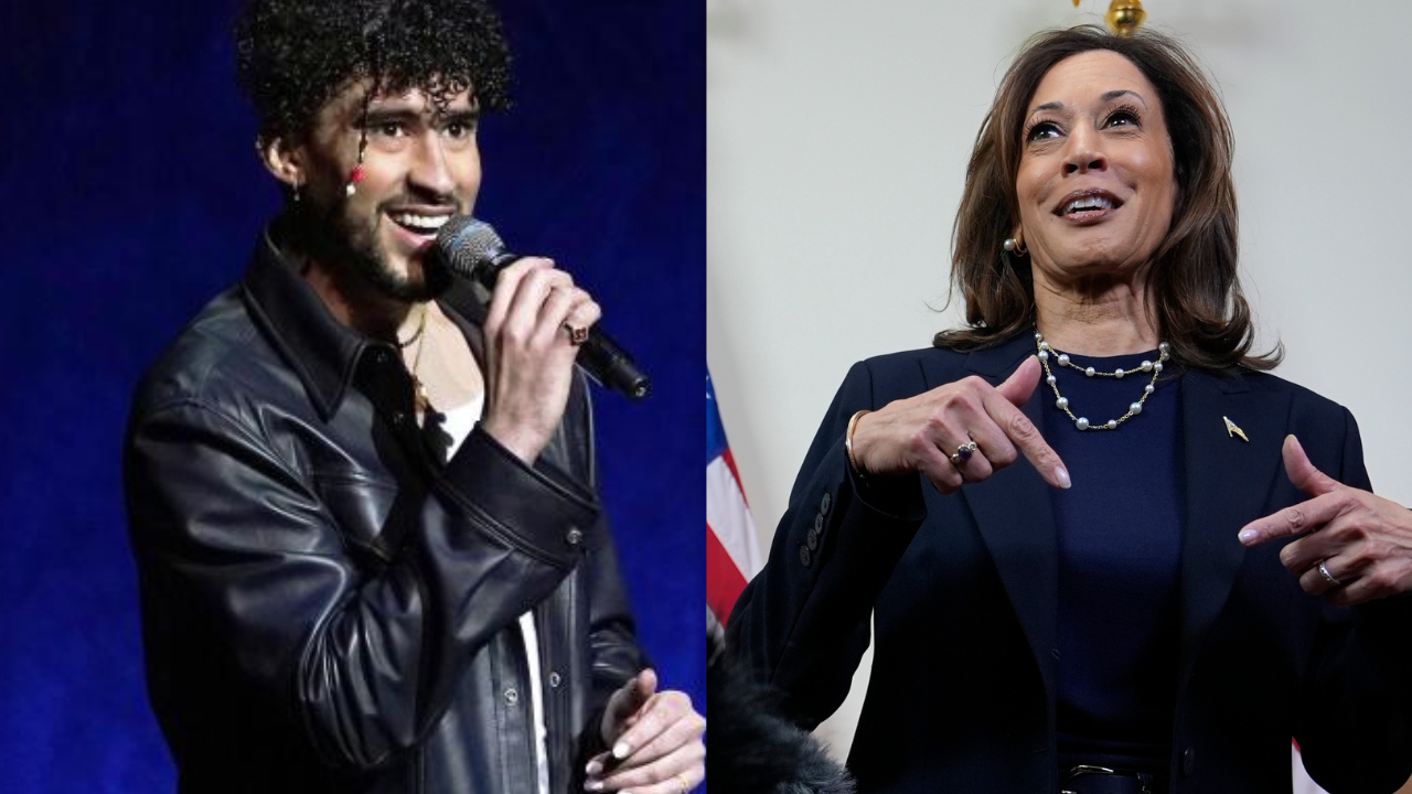 Bad Bunny and Kamala Harris