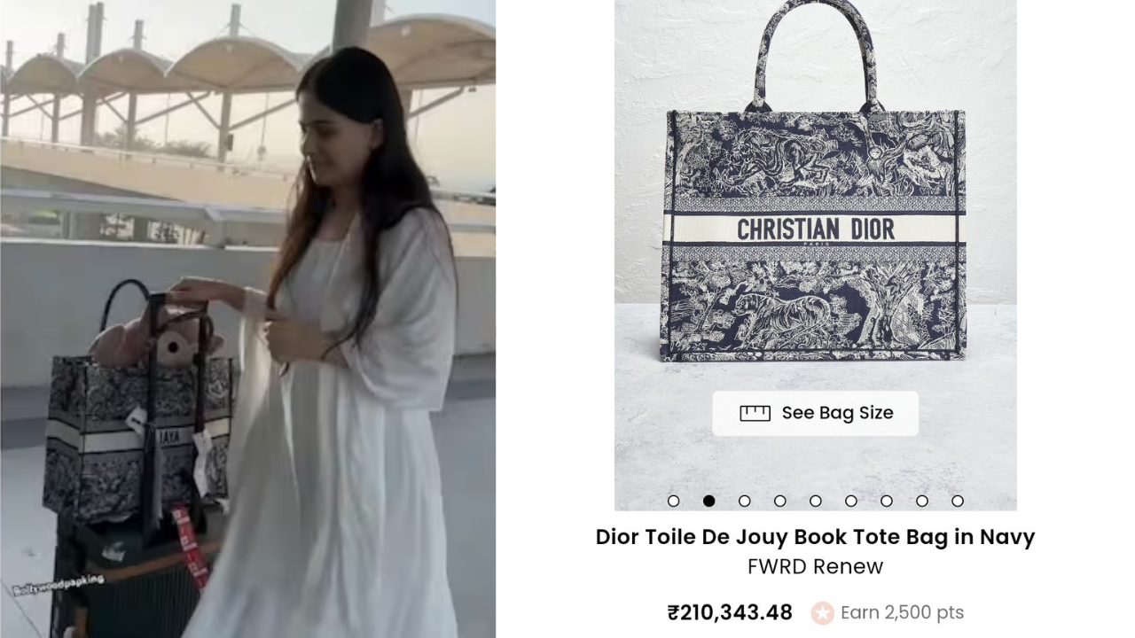 Jaya Kishori was seen carrying a customized Dior Bag