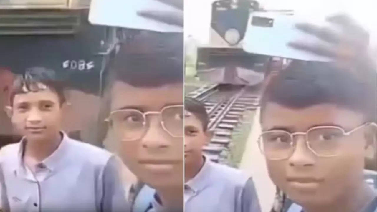 Viral Video shows Bangladeshi Teen hit by train while making reel