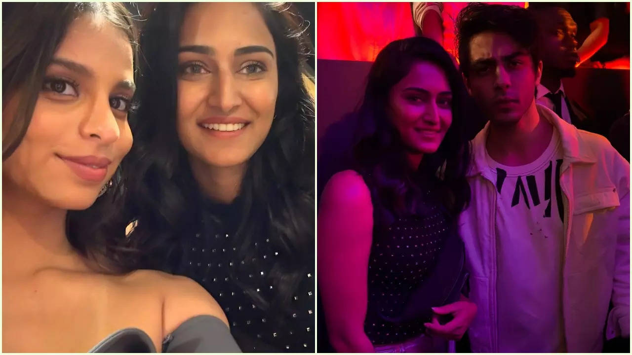 Erica Fernandes Meets Shah Rukh Khan’s Kids Aryan And Suhana, Feels Blessed To Collaborate With SRK Again