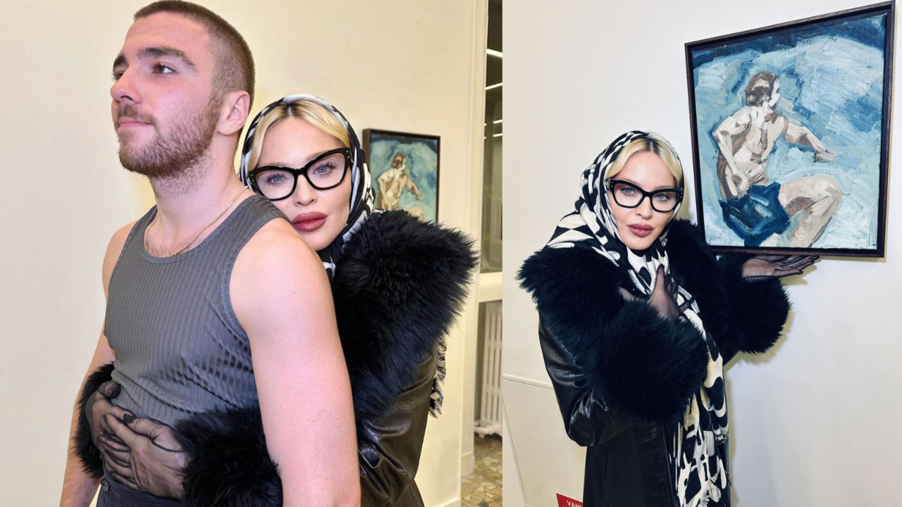 Madonna Joins Son Rocco Ritchie In Paris For His Big Art Exhibition The Tourist, Drops Pics From Her Visit. See Post