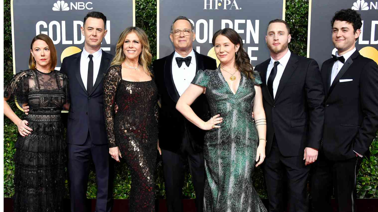 Tom Hanks With His Family