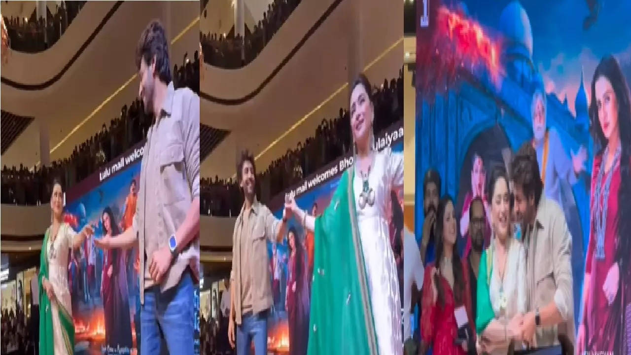 madhuri dixit and kartik aaryan dance