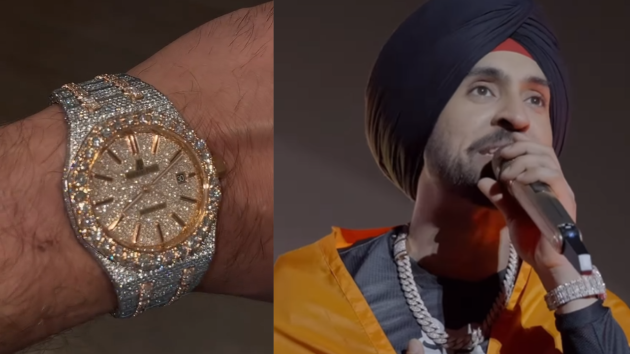 Diljit Dosanjh's iced out watch