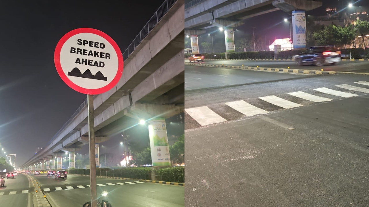 Gurugram Authority Fixes 'Viral' Speed Breaker That Sent BMW Into 'Air': PICS