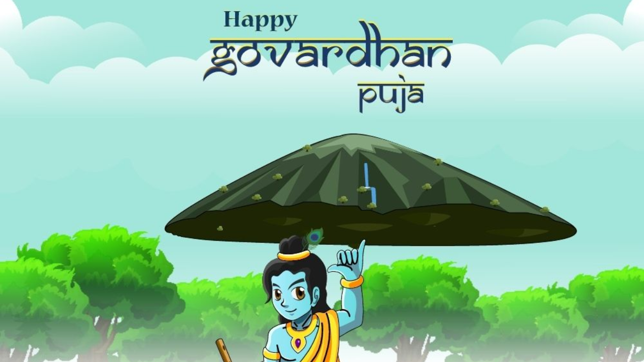 happy govardhan puja 2024: top 50 wishes, messages, images, quotes, greetings sms and more to share