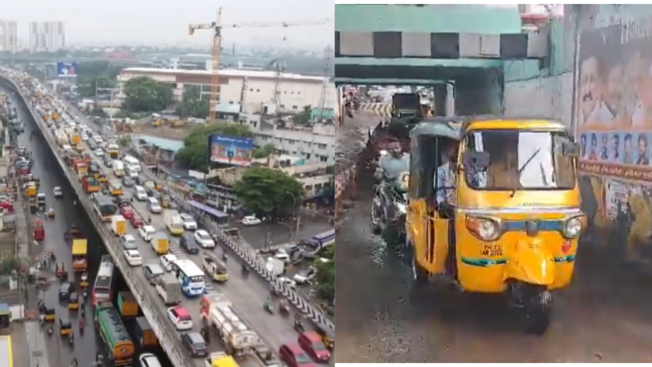 Chennai sees traffic due to rain and festival rush