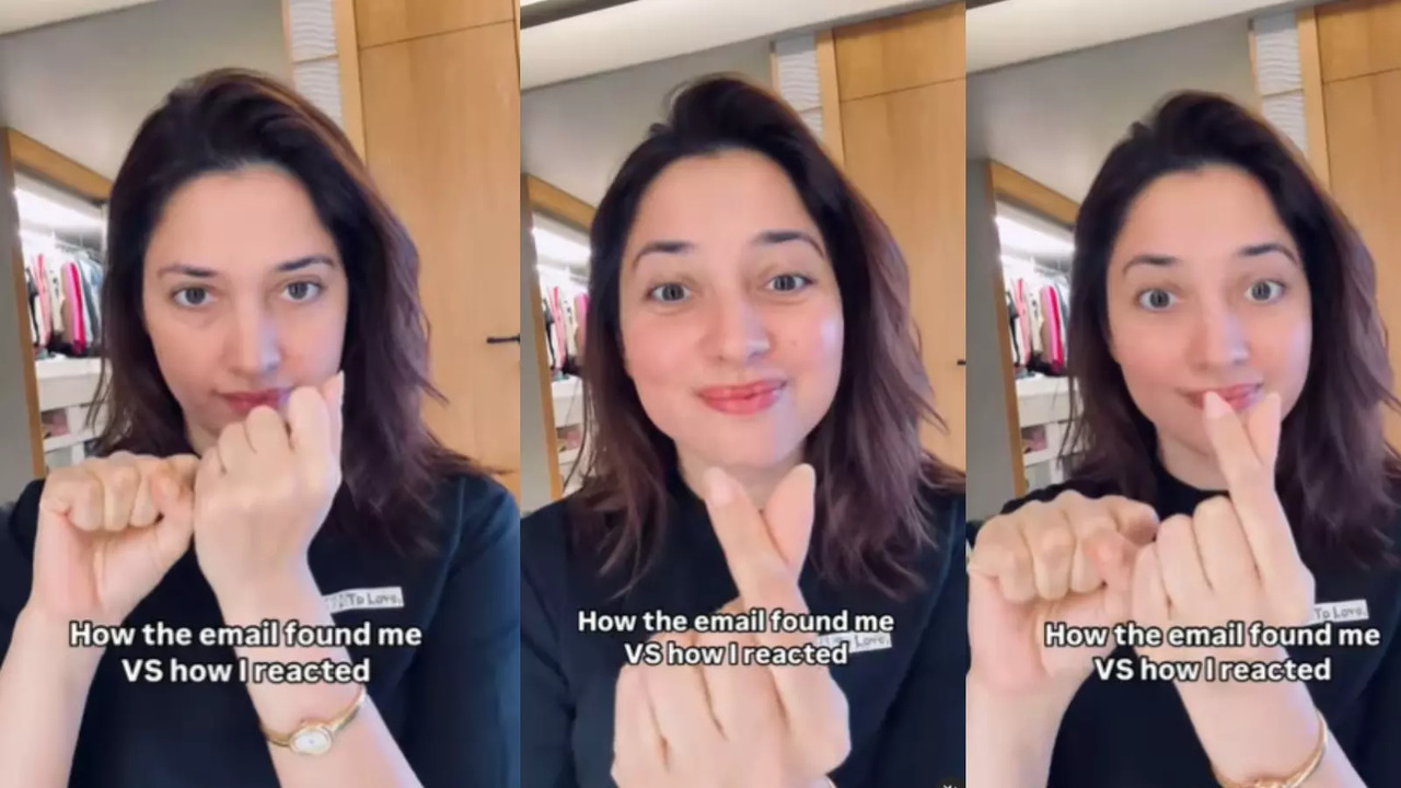 Tamannaah Bhatia's 'How The Email Found Me Vs How I Reacted' Video Leaves Internet In Splits. WATCH