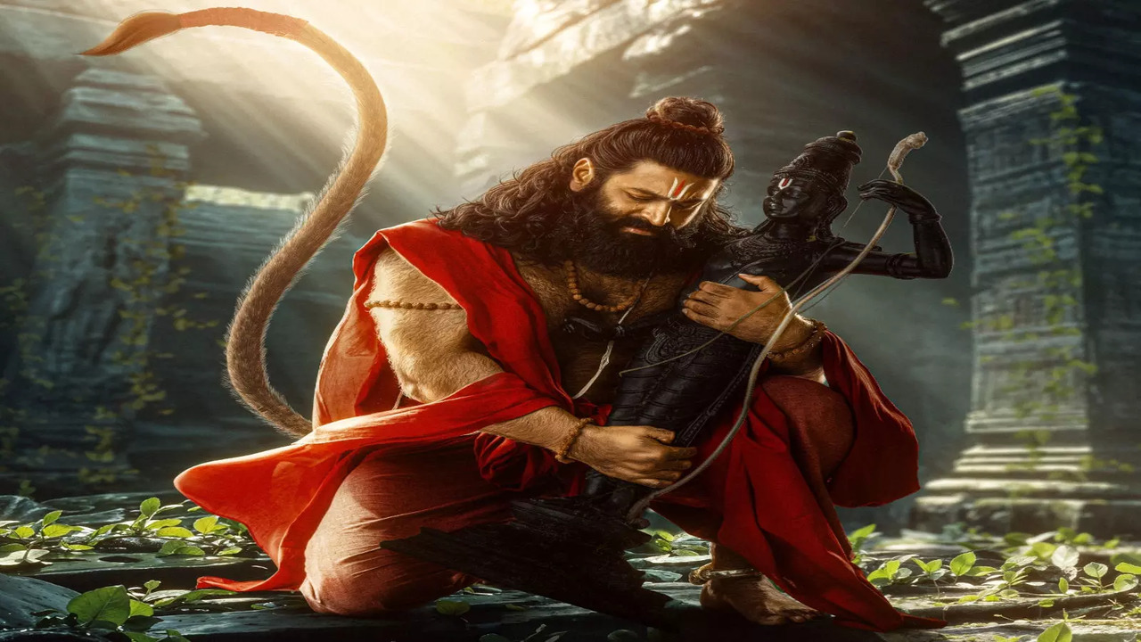 Rishab Shetty as Hanuman in 'Jai Hanuman'