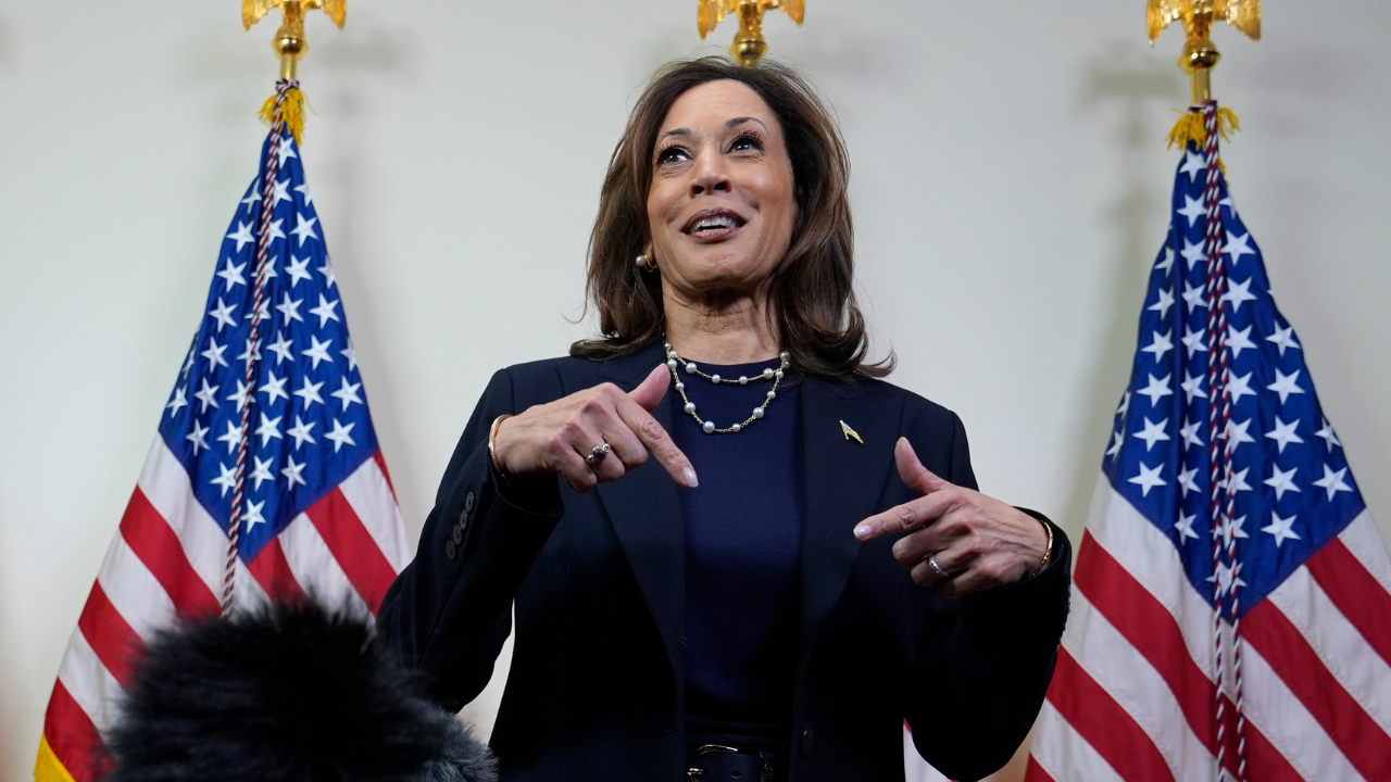 Kamala Harris Gets Interrupted By Protestors