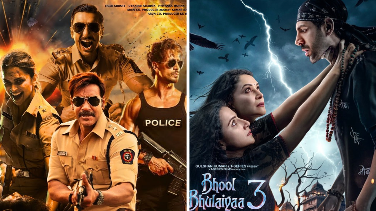 Singham Again Bhool Bhulaiyaa 3 Movie Review And Rating Live Kartik Aaryan Starrer First Review OUT Netizens Call It Entertaining