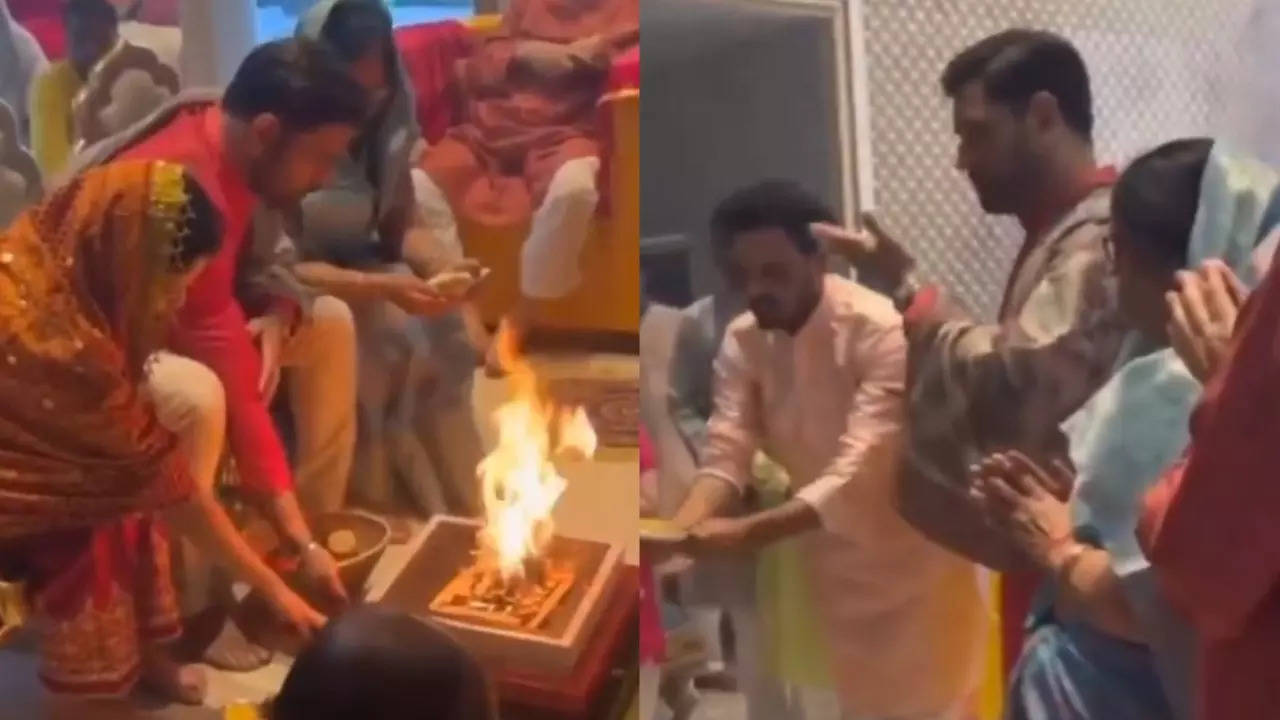 ms dhoni celebrates diwali after being retained by csk for 4 crores, video goes viral : watch