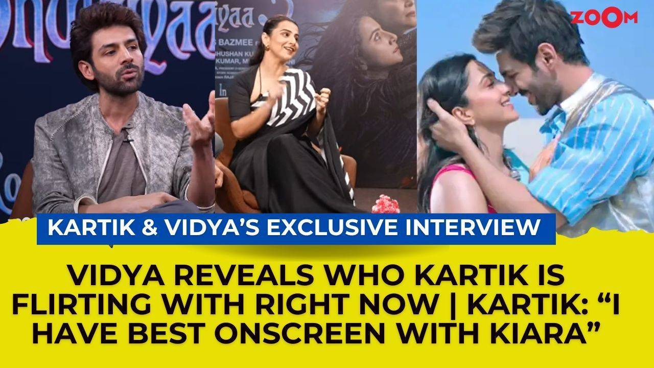 kartik aaryan, vidya balan's fun interview on bhool bhulaiyaa 3; vidya hints at kartik's girlfriend?