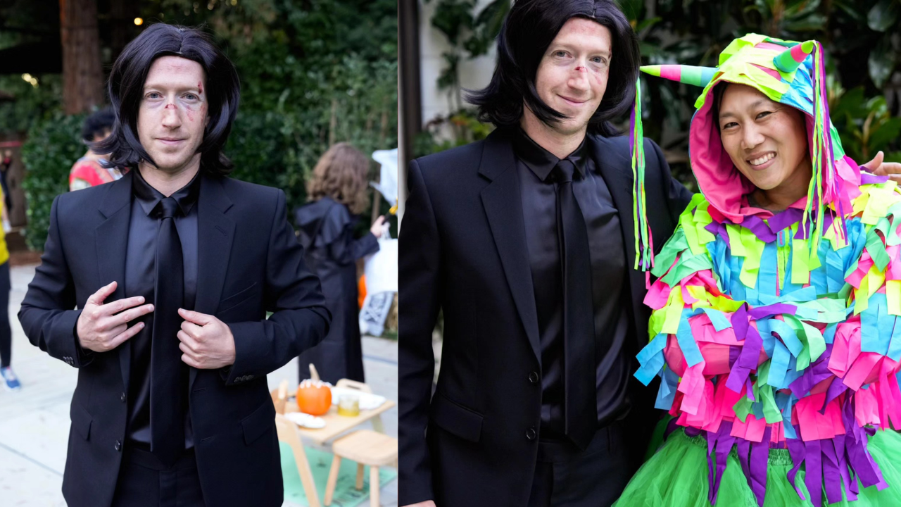 Mark Zuckerberg dressed as action hero John Wick