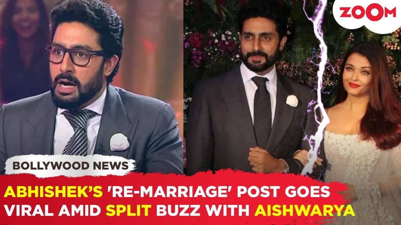 abhishek bachchan's post about 're-marriage' goes viral amid divorce rumours with aishwarya rai