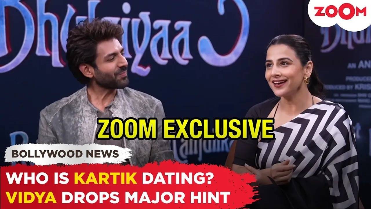 vidya balan drops a huge hint about kartik aaryan's dating life saying, you won't even realise