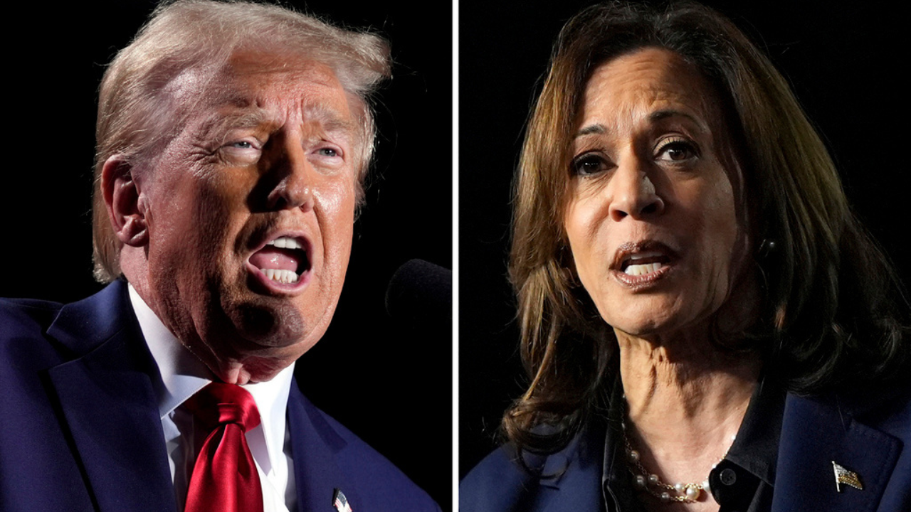 Donald Trump and Kamala Harris