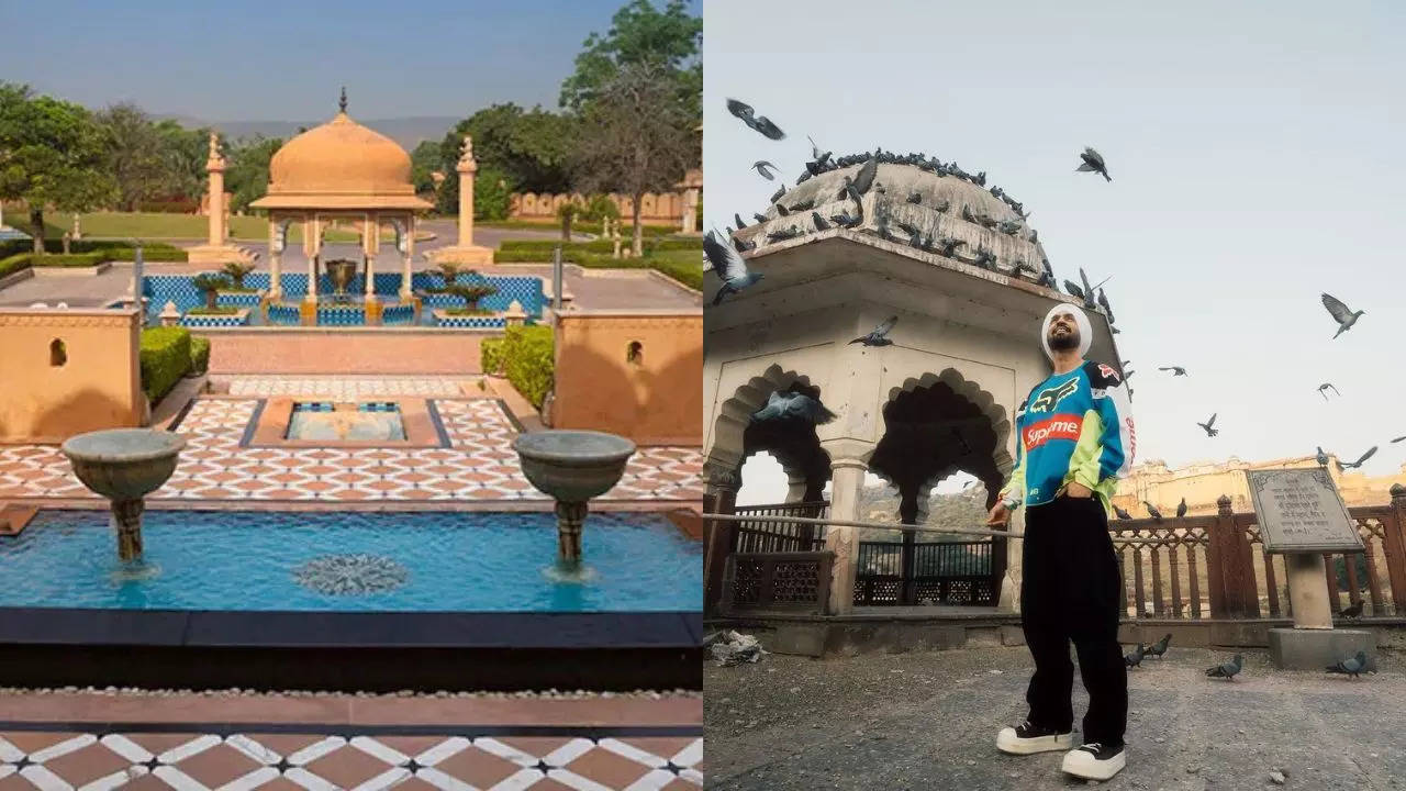 the lavish jaipur hotel played host to diljit dosanjh during his dil-luminati tour