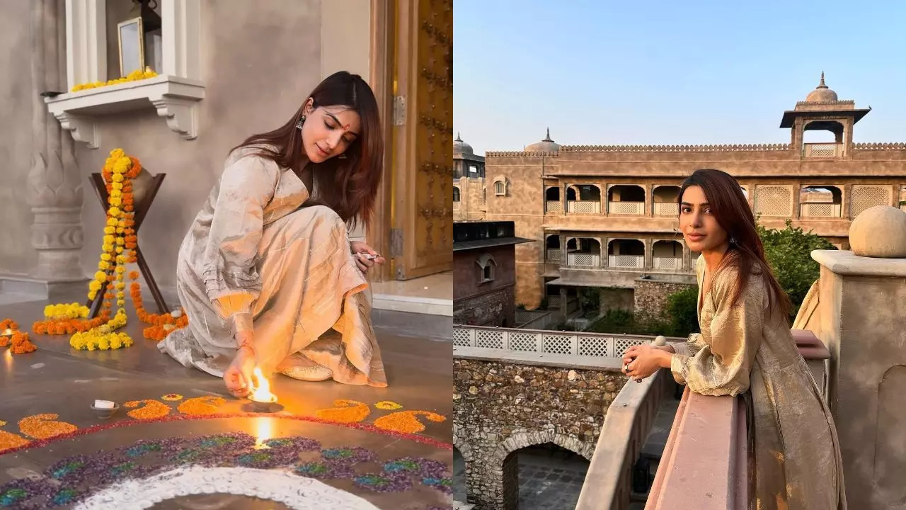 The actress spent Diwali at Six Senses Fort Barwara