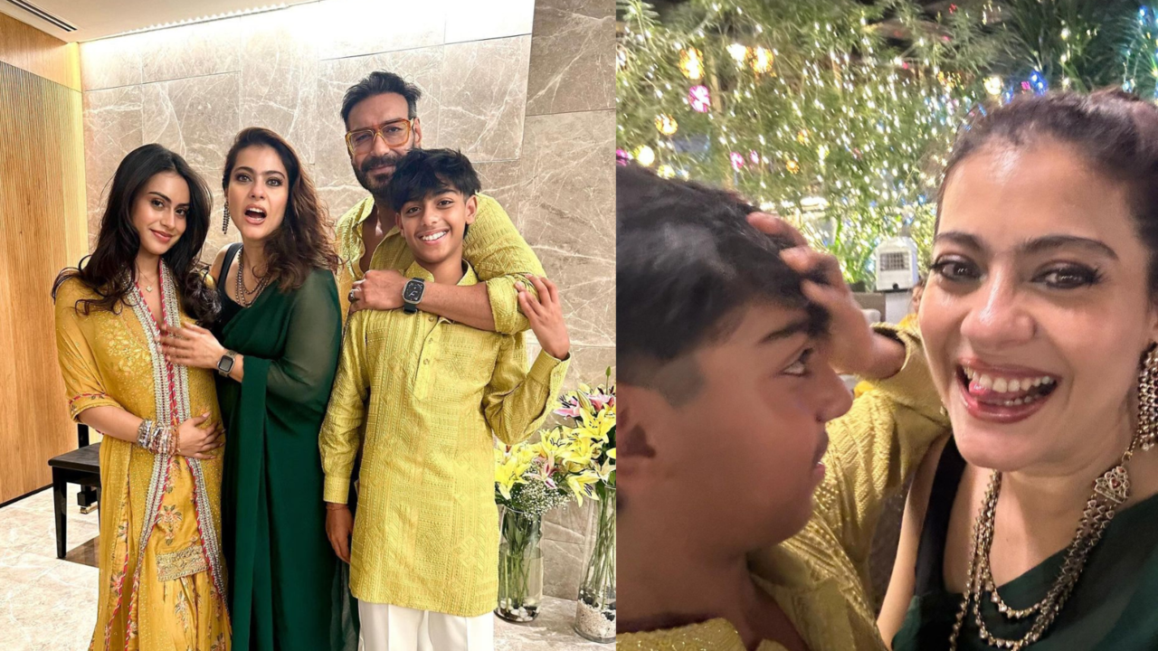 Kajol, Ajay Devgn’s Diwali Pics With Nysa And Yug Captures Festive Spirit. Actress Says 'Humare Nok Jhok Ke Bina...' (Image Credit: Instagram)