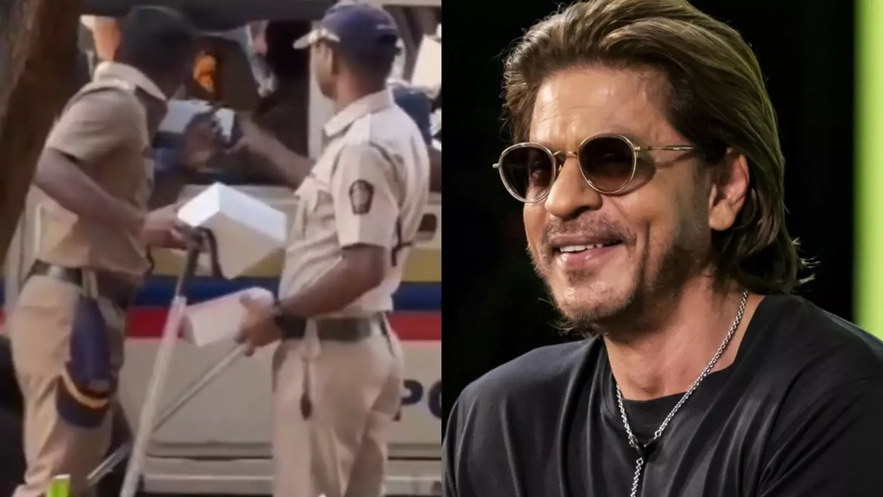 Shah Rukh Khan's Team Treats Mumbai Police Officers Outside Mannat With Special Food Boxes: Watch