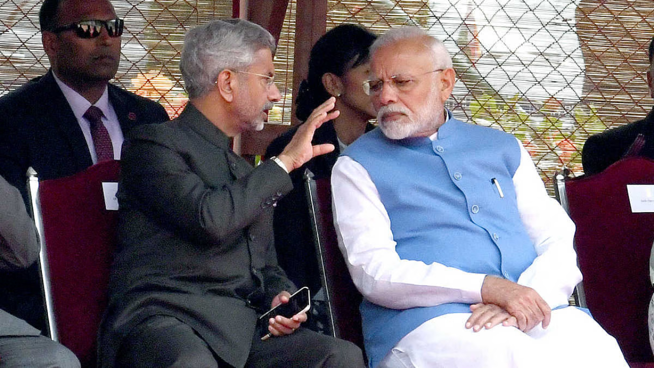 External Affairs Minister Dr S Jaishankar with Prime Minister Narendra Modi