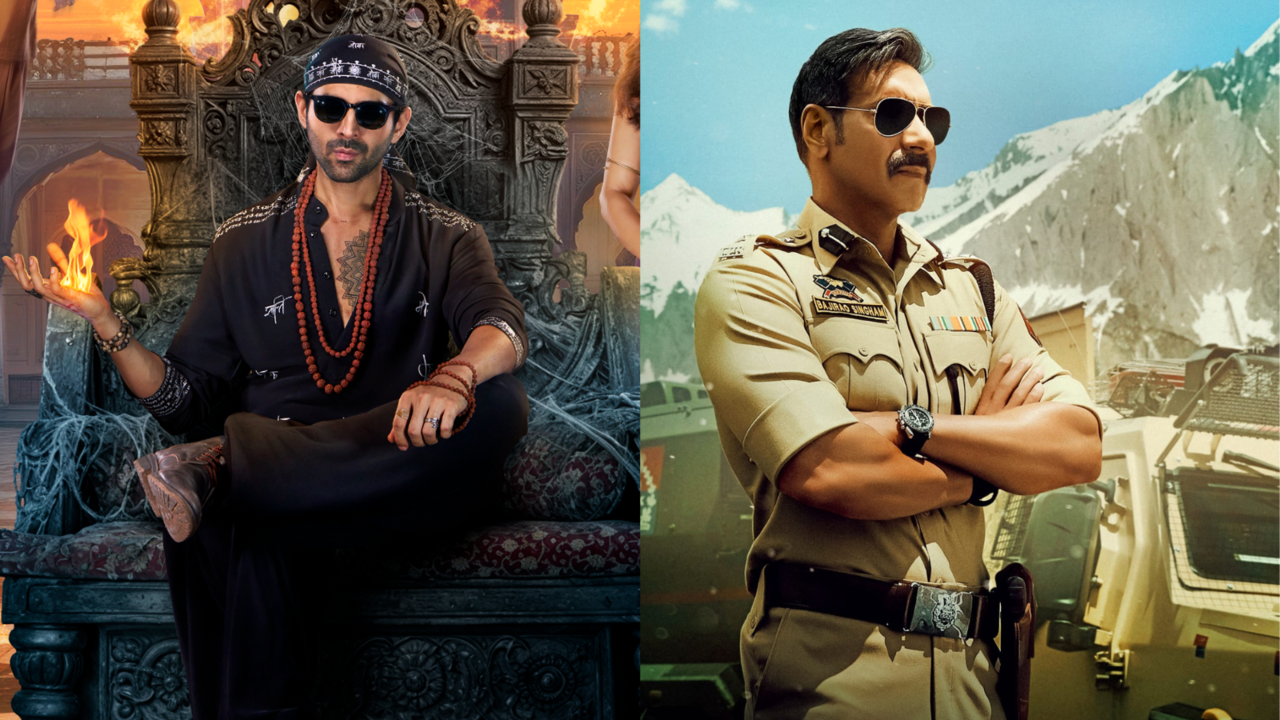 Singham Again Vs Bhool Bhulaiyaa 3 Box Office: Ajay Devgn Cop Film Beats Kartik Aaryan Starrer In Opening Weekend