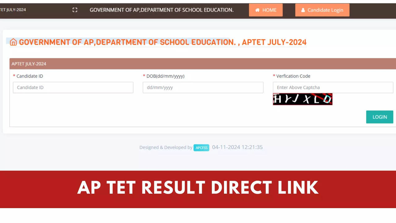 AP TET Result Link