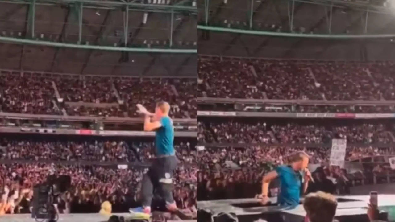 Coldplay's Chris Martin Falls Through Stage Trap Door While Performing In Australia