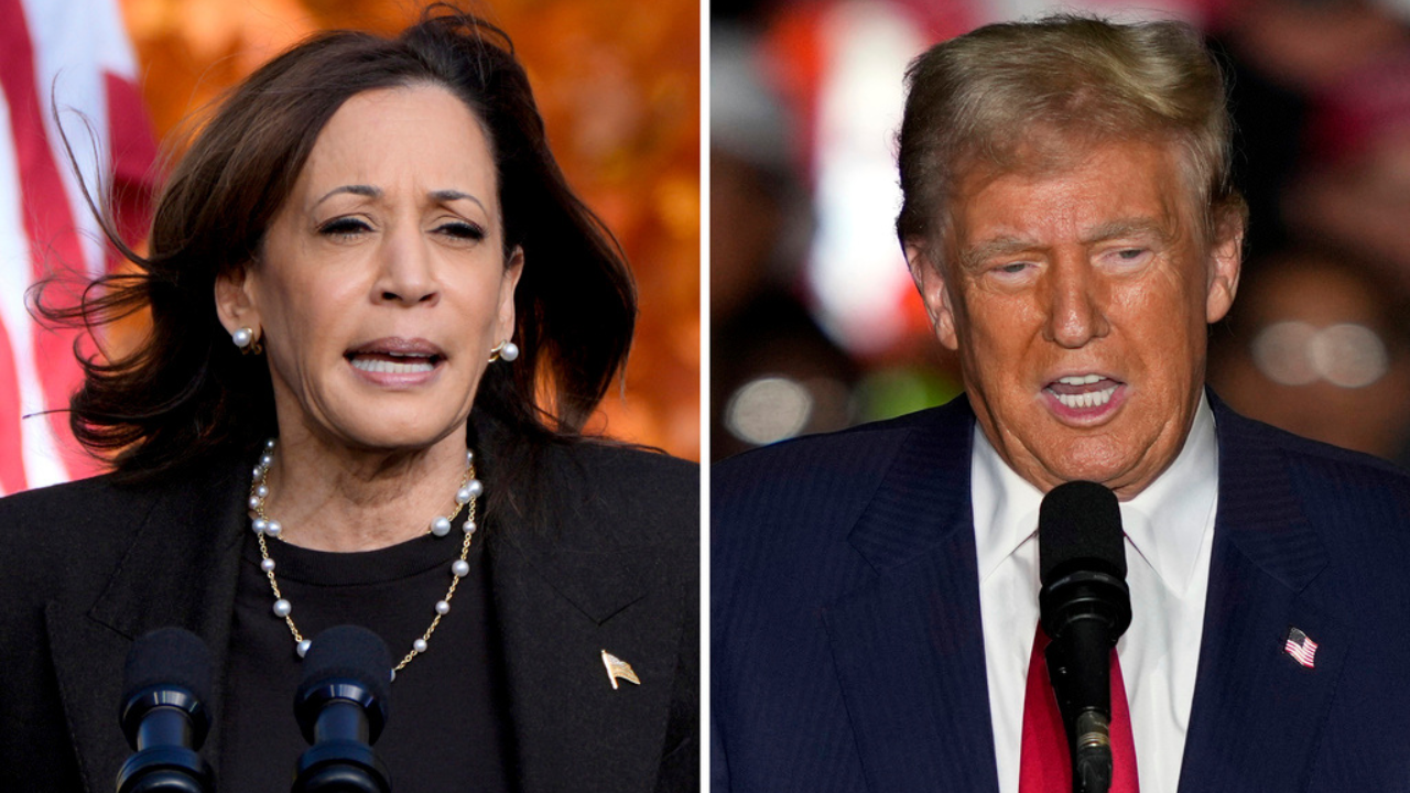 Donald Trump and Kamala Harris