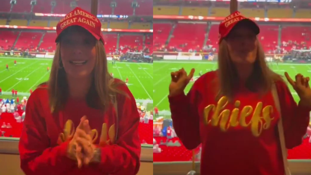 Patrick Mahomes Mom Randi MAGA Hat