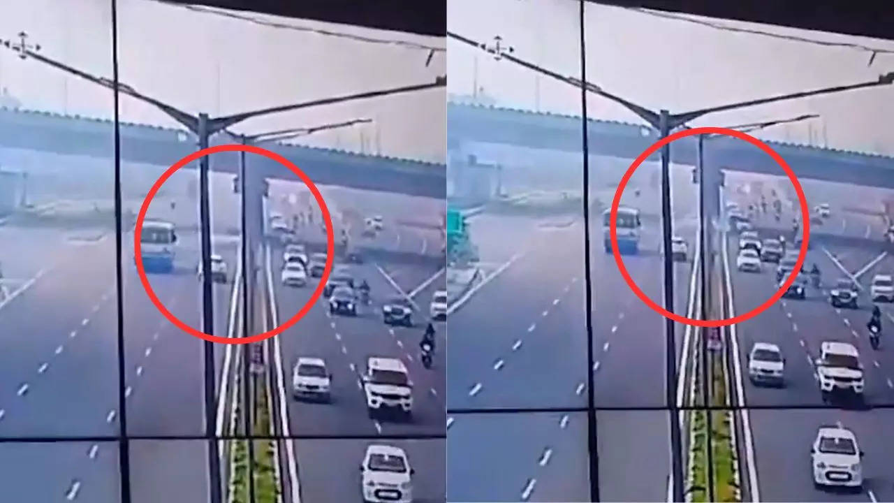 On CCTV: Gurugram Sohna Expressway Accident