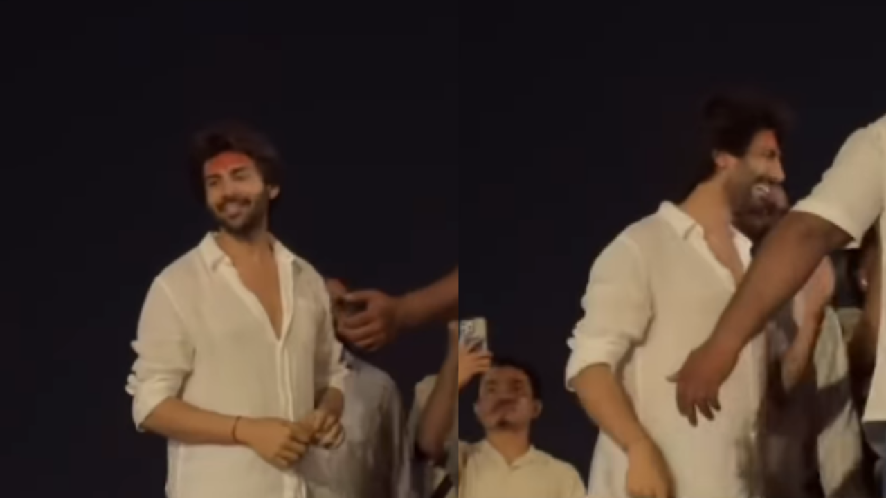 Kartik Aaryan Visits Kashi Amid Bhool Bhulaiyaa 3 Success. Actor Gets Shy After Fan Asks, 'Shaadi Kab Kar Rahe Ho'