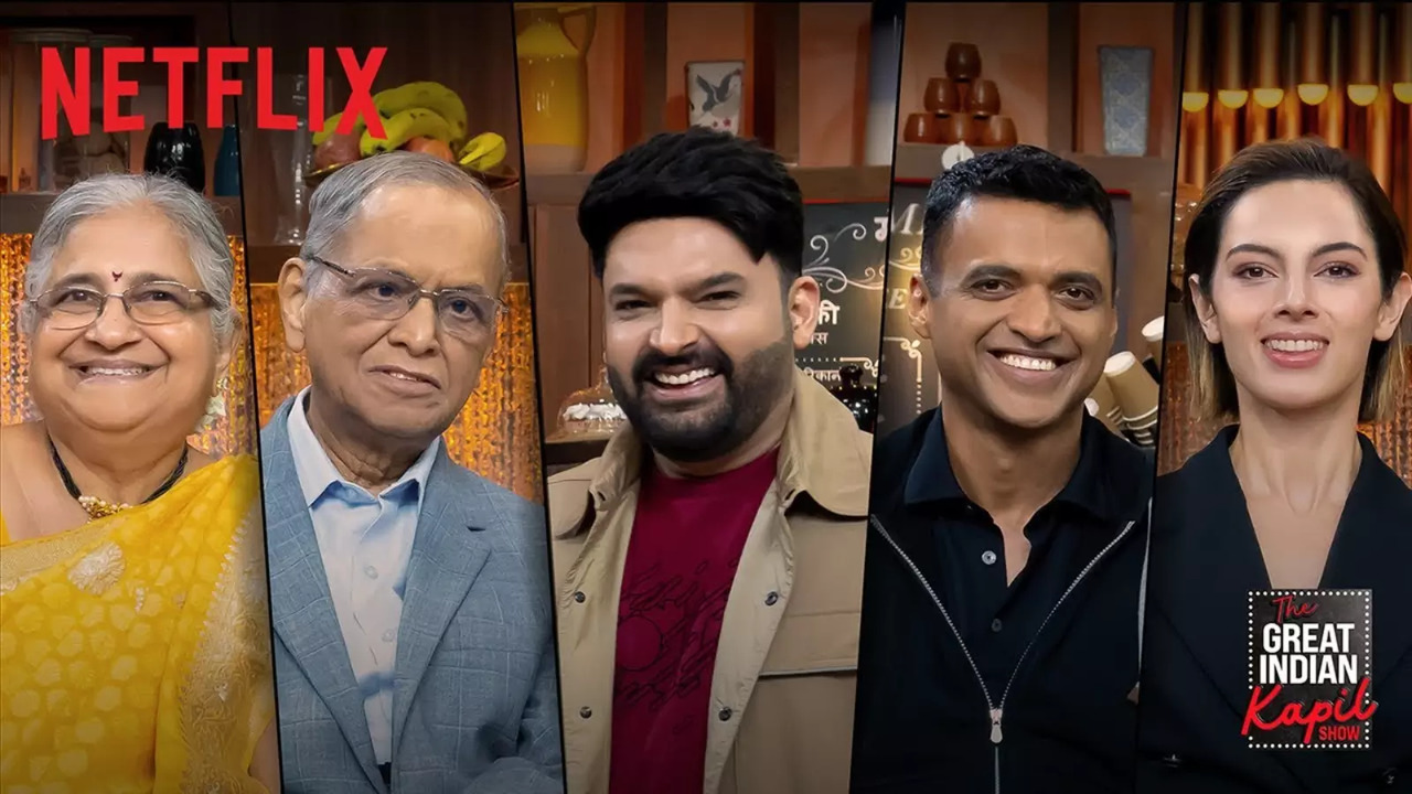 Kapil Sharma Welcomes Industry Icons Narayana Murthy, Deepinder Goyal, Their Spouses To Learn Some Secrets. Watch