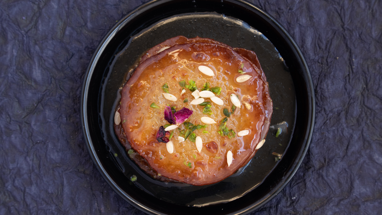 Punjabi style meetha puda for breakfast