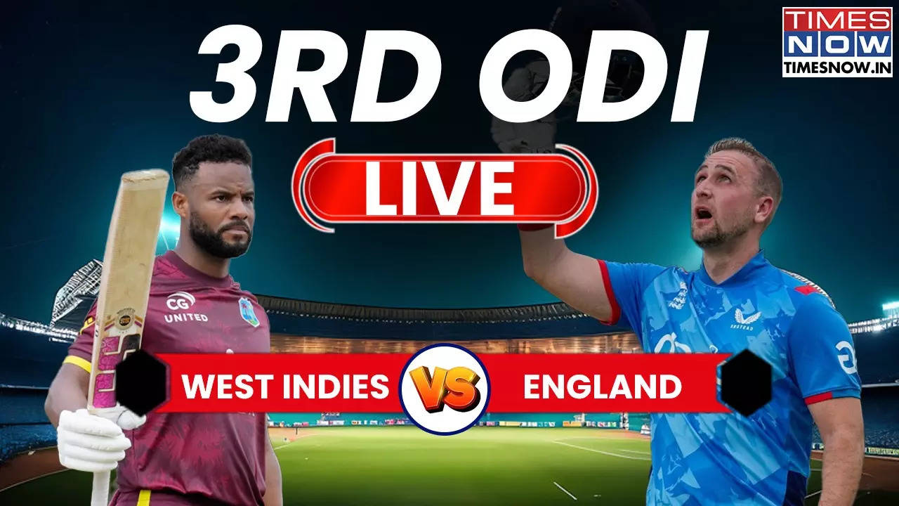 WI vs ENG 3rd ODI Live Score Follow For Ball-By-Ball Commentary