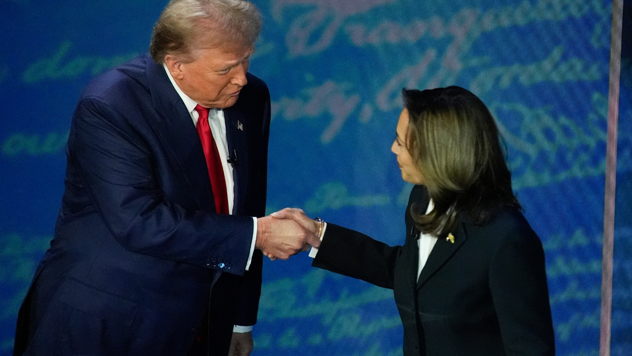 Donald Trump and Kamala Harris