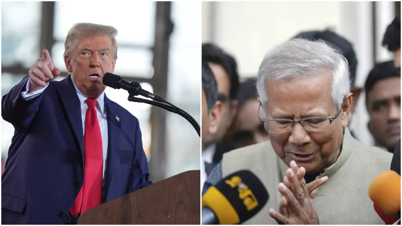 Donald Trump And Muhammed Yunus.