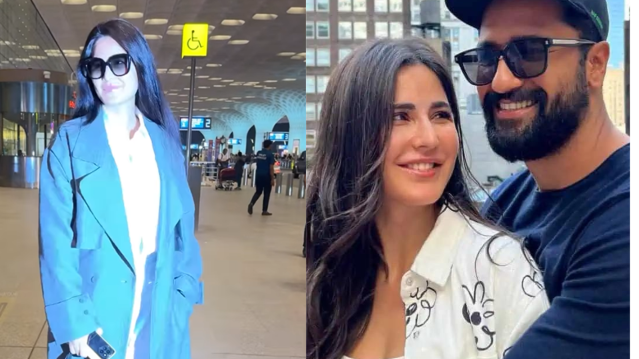 Vicky Kaushal Drops Off Wife Katrina Kaif At Airport. Fans Say He Is Giving 'Perfect Husband Goals'